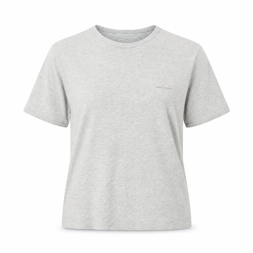Front view of Jasper Conran Grey Cotton unisex t-shirt -, size S