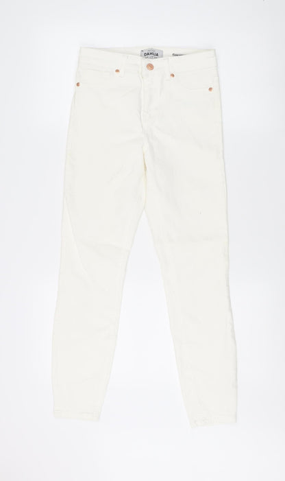 New Look Women's Ivory Jeans Size 8