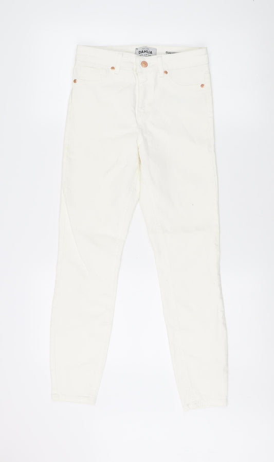 New Look Women's Ivory Jeans Size 8