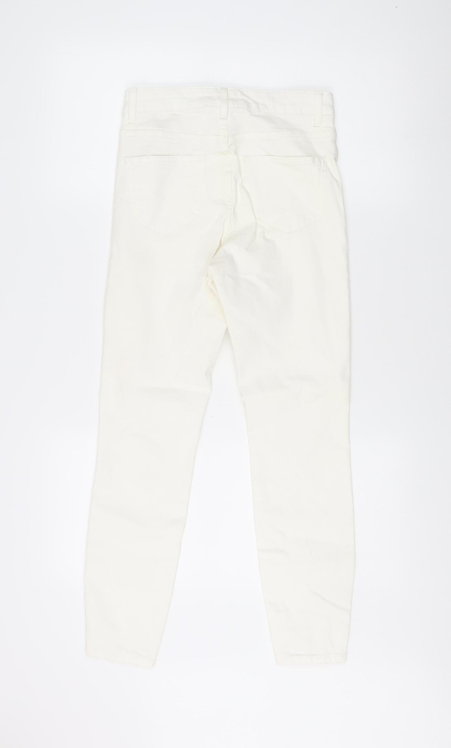 New Look Women's Ivory Jeans Size 8