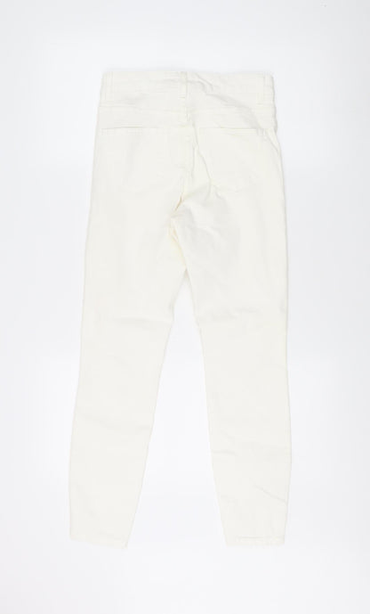New Look Women's Ivory Jeans Size 8