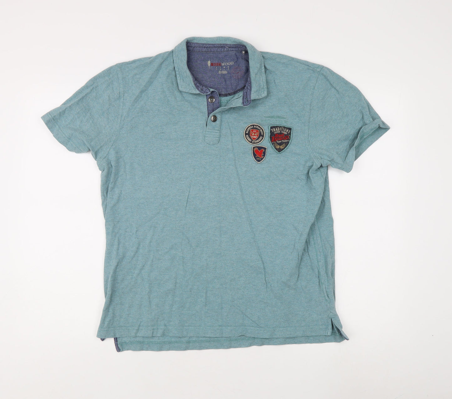Redwood Men's Blue Polo Shirt L Size