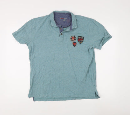Redwood Men's Blue Polo Shirt L Size