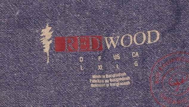 Redwood Men's Blue Polo Shirt L Size