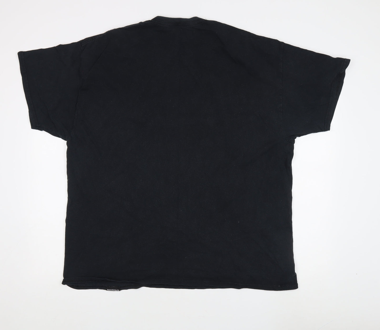 Chlorine Men's Black Crew Neck T-Shirt 2XL with Logo