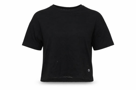 Womens UK Size 6 Marks and Spencer Black Basic T-Shirt