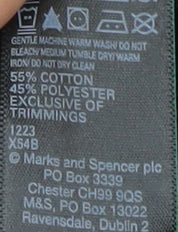 Marks and Spencer Women's Black T-Shirt, Size 6, Breathable