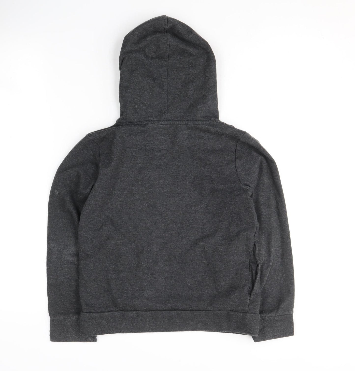 Puma Girls Black Logo Hoodie, 12-13 Years, Pullover Style