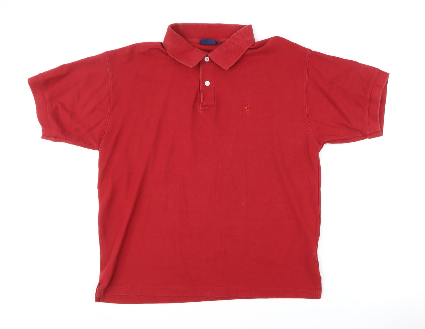 Kangol Men's Red Polo Shirt, Size L, Casual Wear