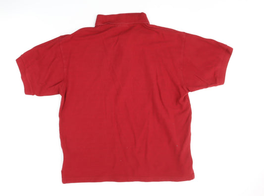 Kangol Men's Red Polo Shirt, Size L, Casual Wear