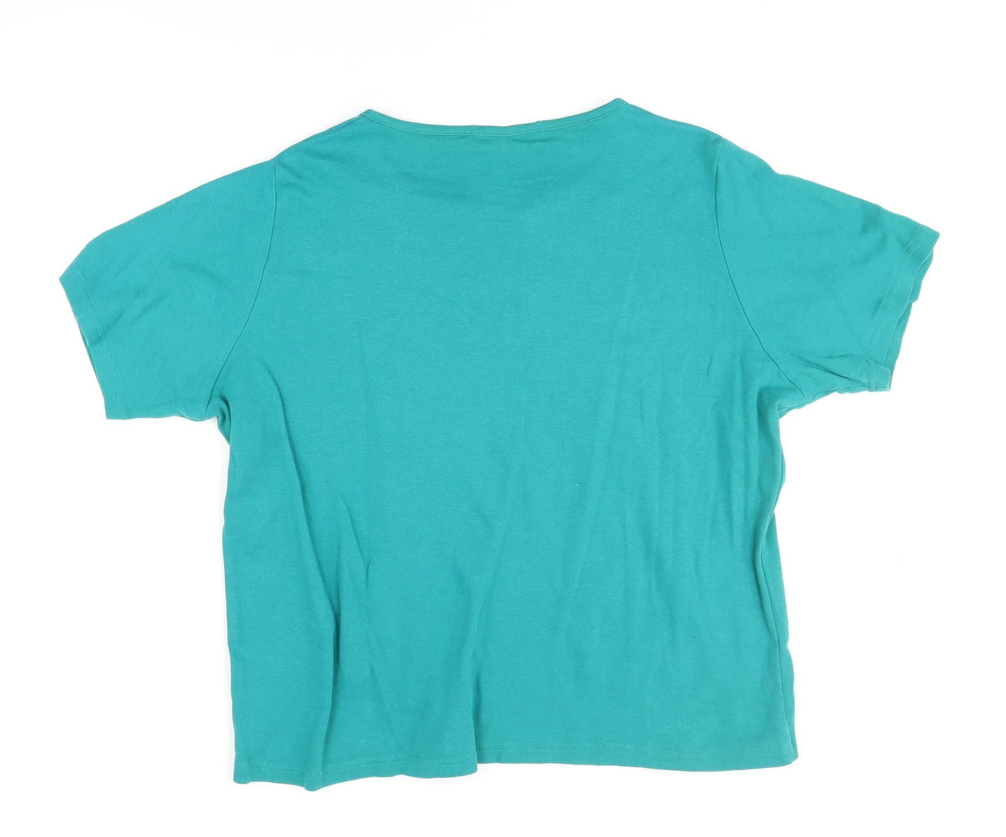 Womens UK Size L Honor Millburn Blue Basic T-Shirt