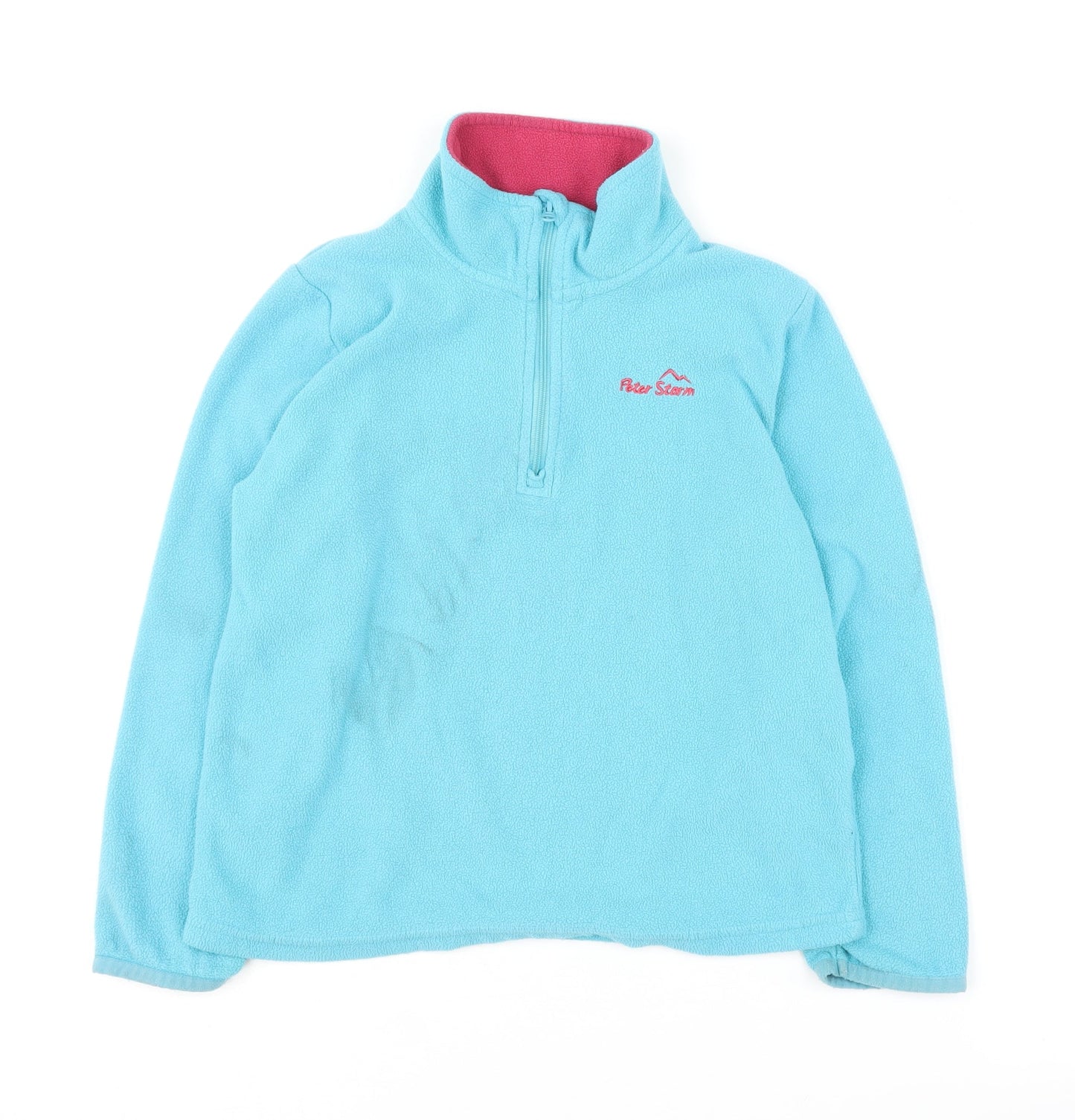 Peter Storm Girls Blue Fleece 1/2 Zip Sweatshirt 5-6 Years