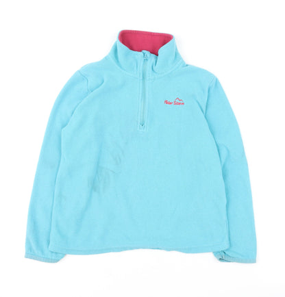 Peter Storm Girls Blue Fleece 1/2 Zip Sweatshirt 5-6 Years