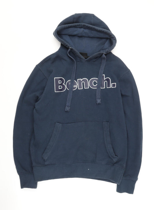 Mens UK Size S Bench Blue Pullover Hoodie