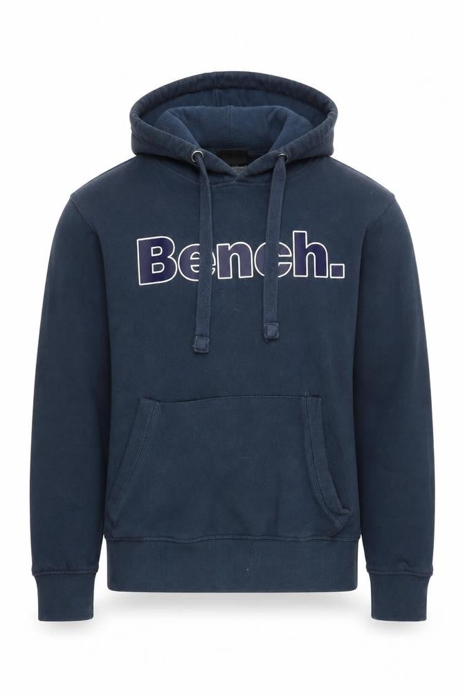 Mens UK Size S Bench Blue Pullover Hoodie
