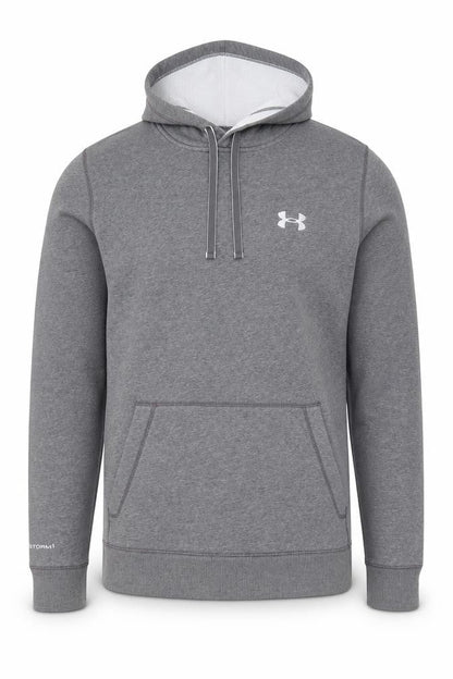 Mens UK Size S Under armour Grey Pullover Hoodie