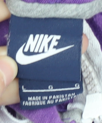 Nike Women's Purple Full Zip Hoodie Size L