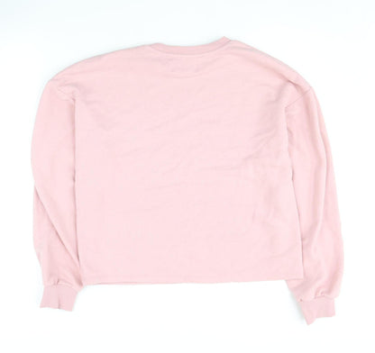 Womens UK Size S Pull&Bear Pink Pullover Sweatshirt