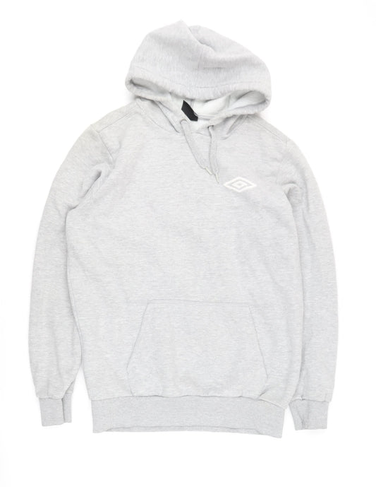 Umbro Men's Grey Pullover Hoodie - Medium
