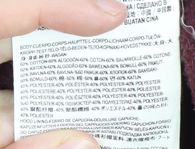 Vans Men's Red Small Hoodie Pullover, Logo, Hooded