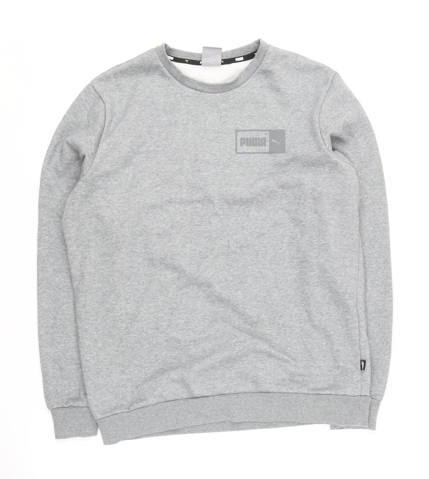 Mens UK Size M PUMA Grey Pullover Sweatshirt