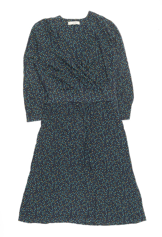 Hobbs Women's Multicoloured Geometric Wrap Dress, Size 8