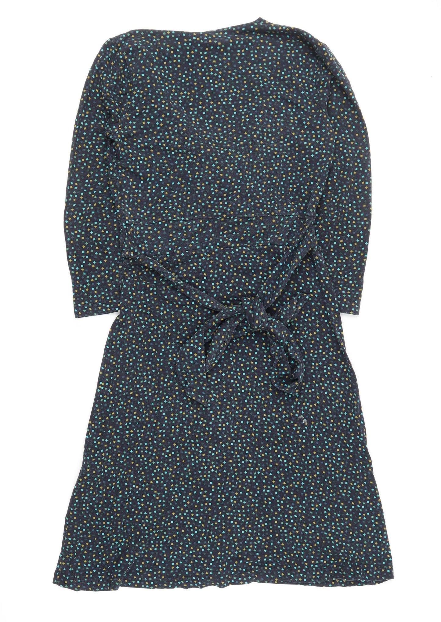 Hobbs Women's Multicoloured Geometric Wrap Dress, Size 8