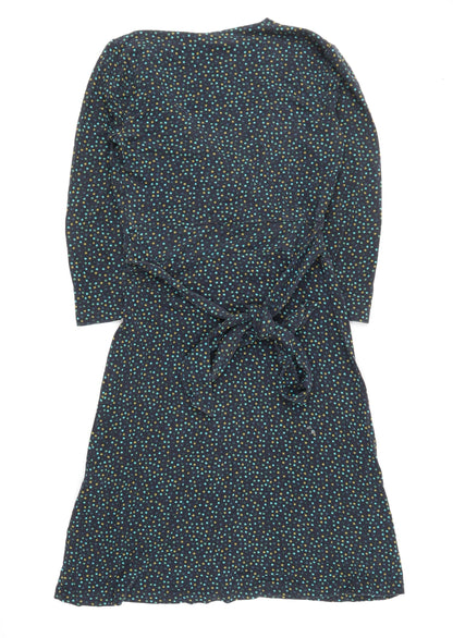 Hobbs Women's Multicoloured Geometric Wrap Dress, Size 8