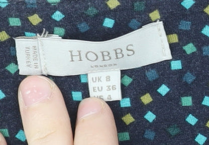 Hobbs Women's Multicoloured Geometric Wrap Dress, Size 8