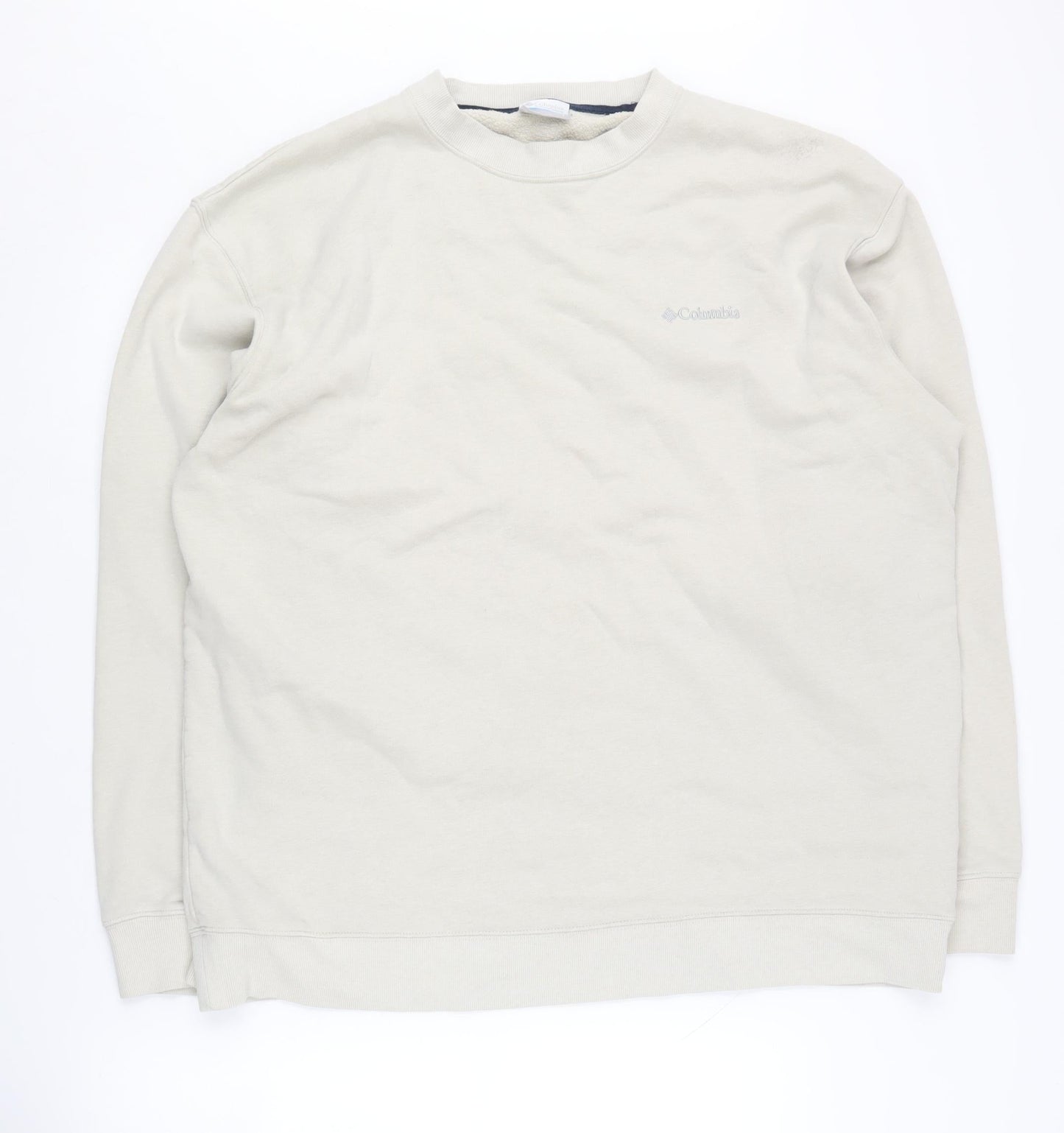 Columbia Beige Unisex L Pullover Sweatshirt
