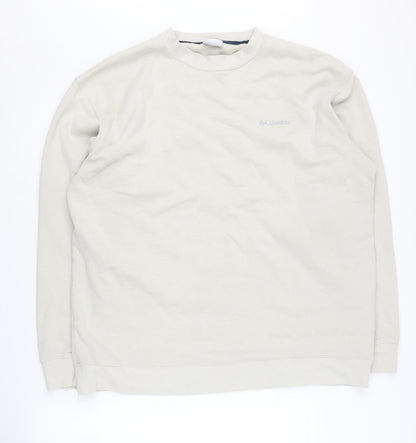 Columbia Beige Unisex L Pullover Sweatshirt