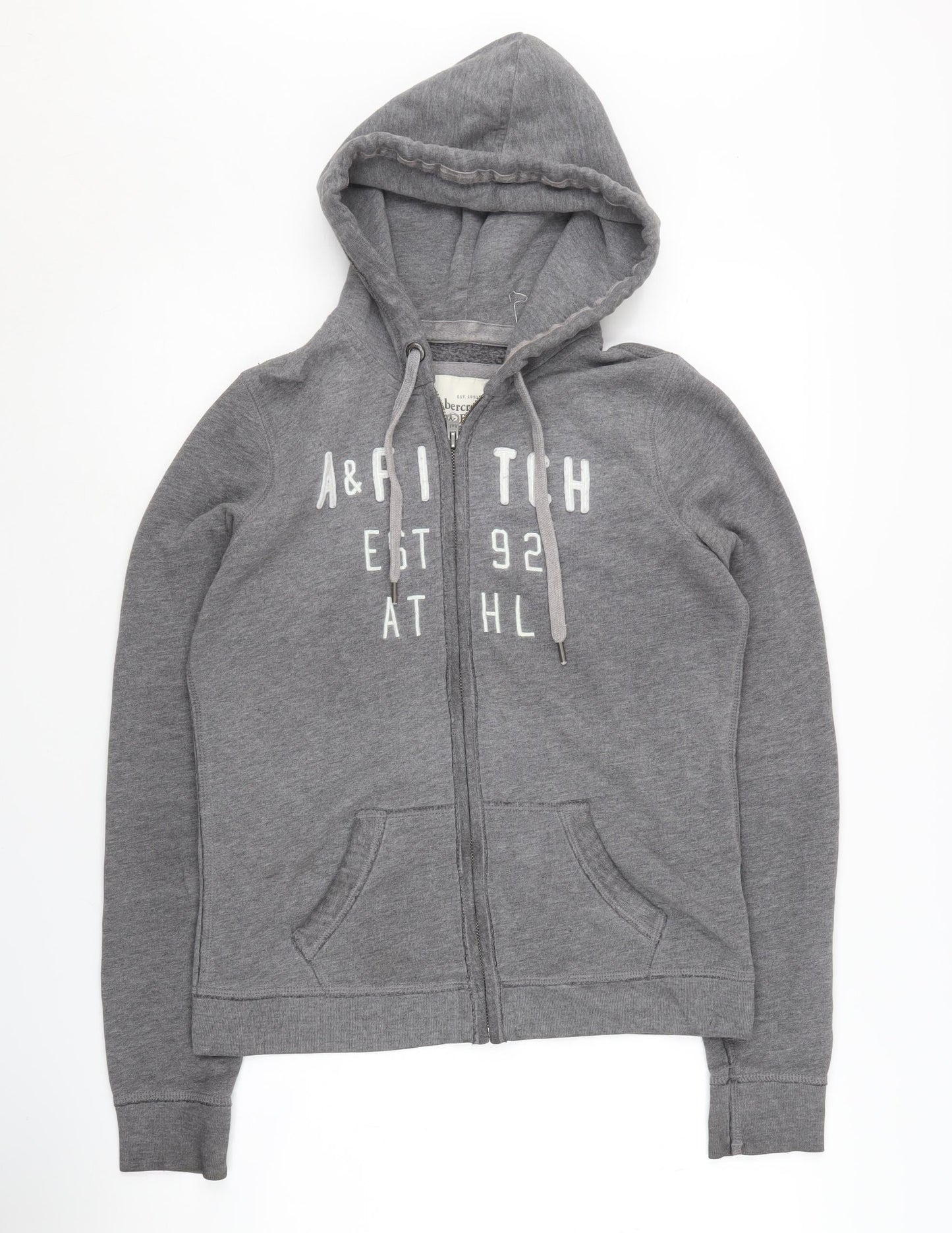 Abercrombie & Fitch Grey Full Zip Hoodie Unisex M