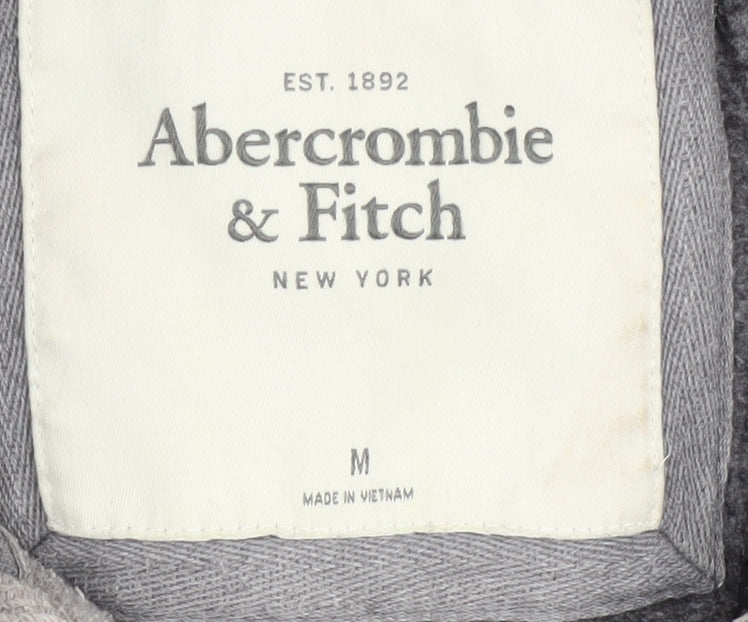 Abercrombie & Fitch Grey Full Zip Hoodie Unisex M