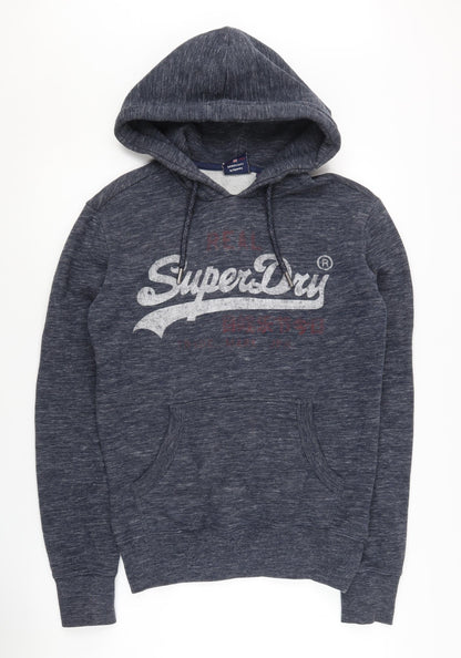 Superdry Unisex Blue Graphic Hoodie XS