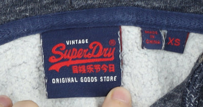 Superdry Unisex Blue Graphic Hoodie XS