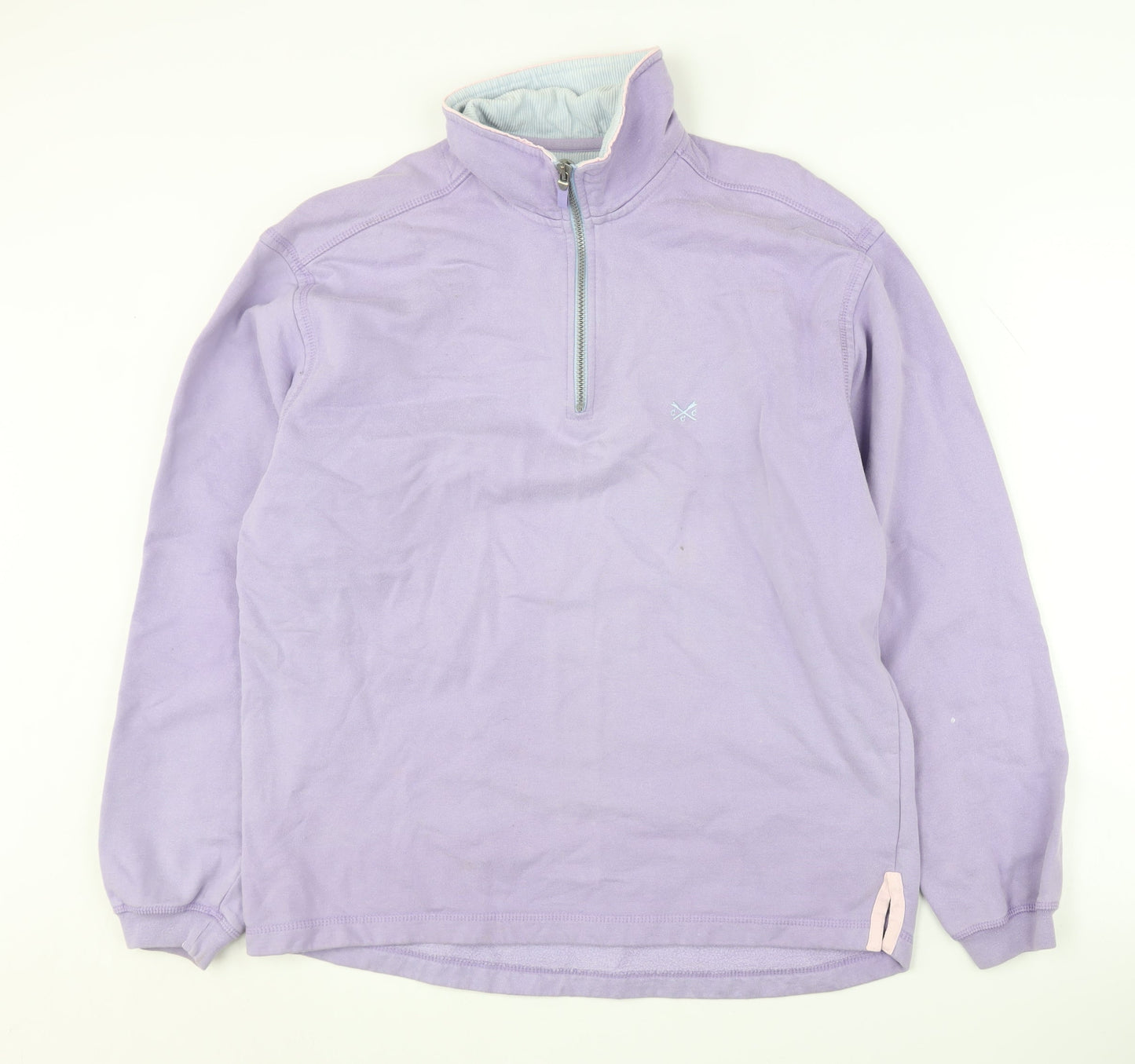 Crew Women’s Purple 1/4 Zip Sweatshirt - Size S
