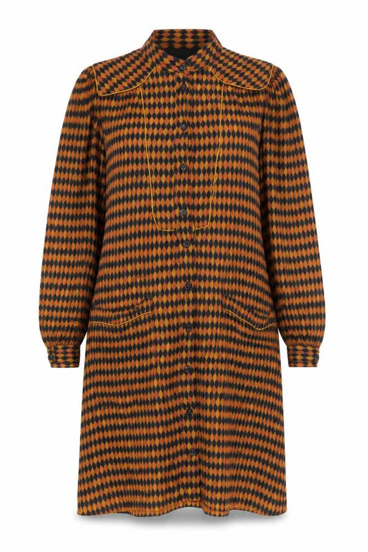 Front view of French Connection Women’s Multicoloured Shirt Dress, size UK 8