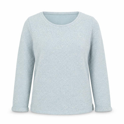 Womens UK Size S ISLE Blue Pullover Jumper
