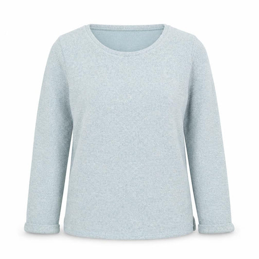 Womens UK Size S ISLE Blue Pullover Jumper