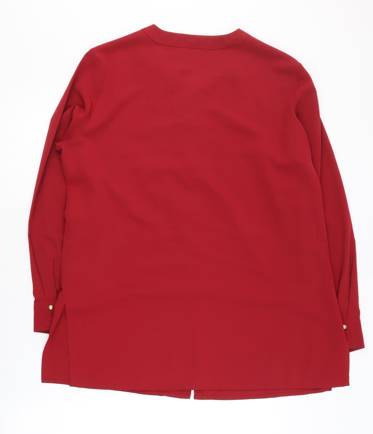 Womens UK Size 16 Berkertex Red Basic Blouse
