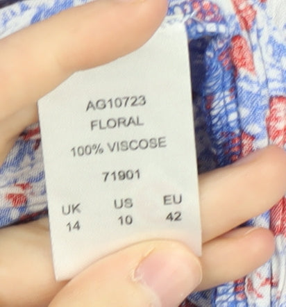 Cotton Traders Women's Floral Sleeveless Dress Size 14