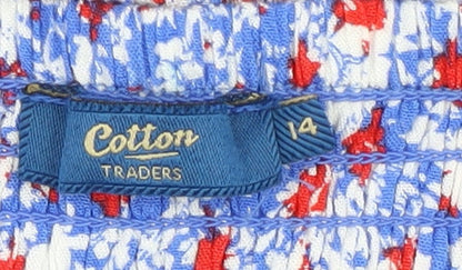 Cotton Traders Women's Floral Sleeveless Dress Size 14