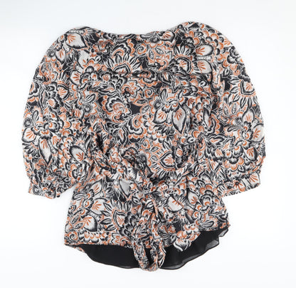 Womens UK Size 12 Ted Baker Multicoloured Basic Blouse