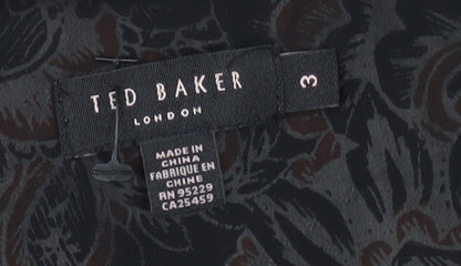 Womens UK Size 12 Ted Baker Multicoloured Basic Blouse