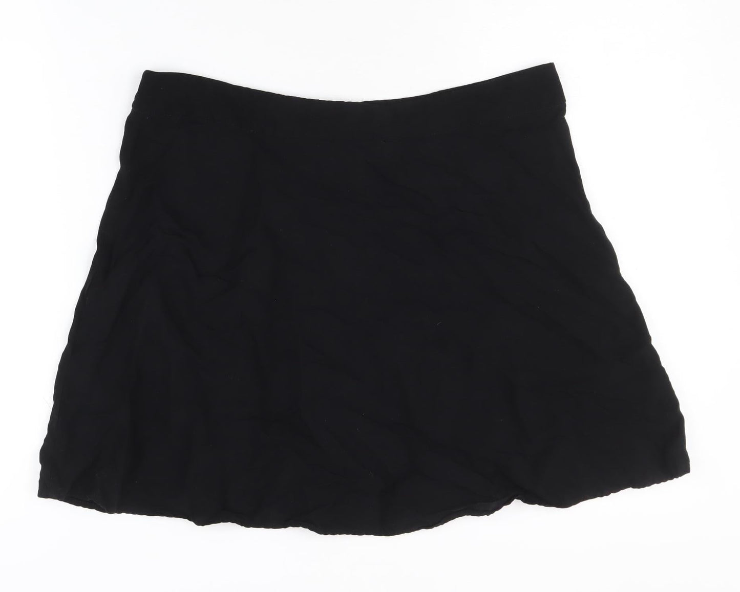 Nobody's Child Women's Black Skirt Size 10, Button Accent