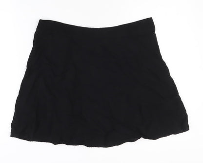 Nobody's Child Women's Black Skirt Size 10, Button Accent
