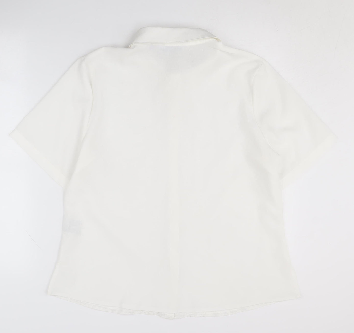 Womens UK Size 16 Honor Millburn White Basic Button-Up