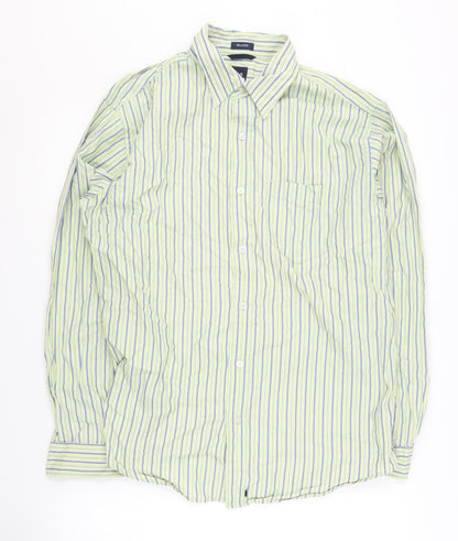 GAP Men's Multicoloured Striped Relaxed Fit Shirt M