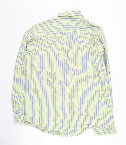 GAP Men's Multicoloured Striped Relaxed Fit Shirt M
