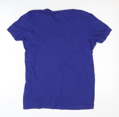 883 Police Men's Blue Crew Neck T-Shirt, Size S